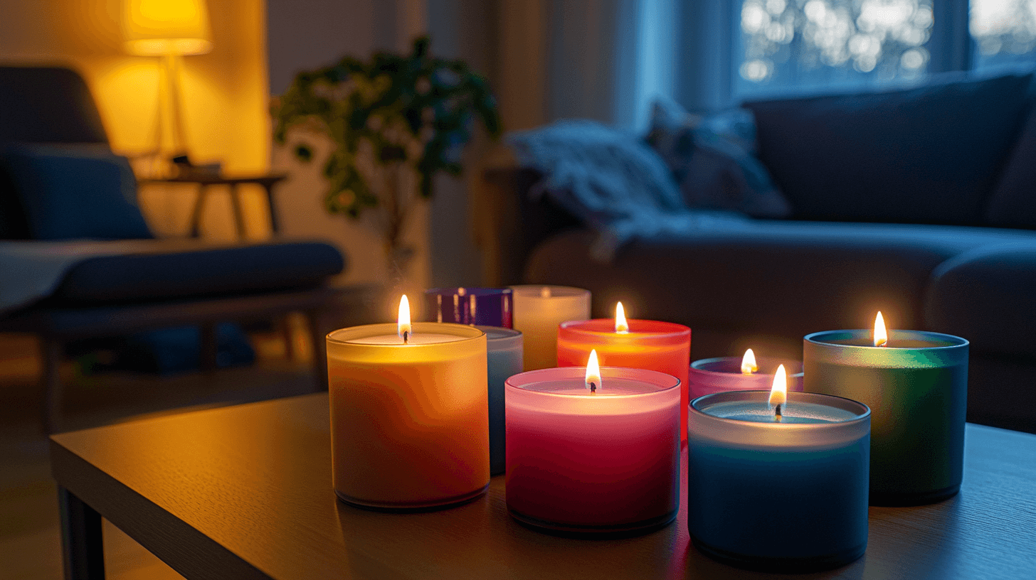 Gekleurde kaarsen: Kleurrijke accenten voor je woonkamer