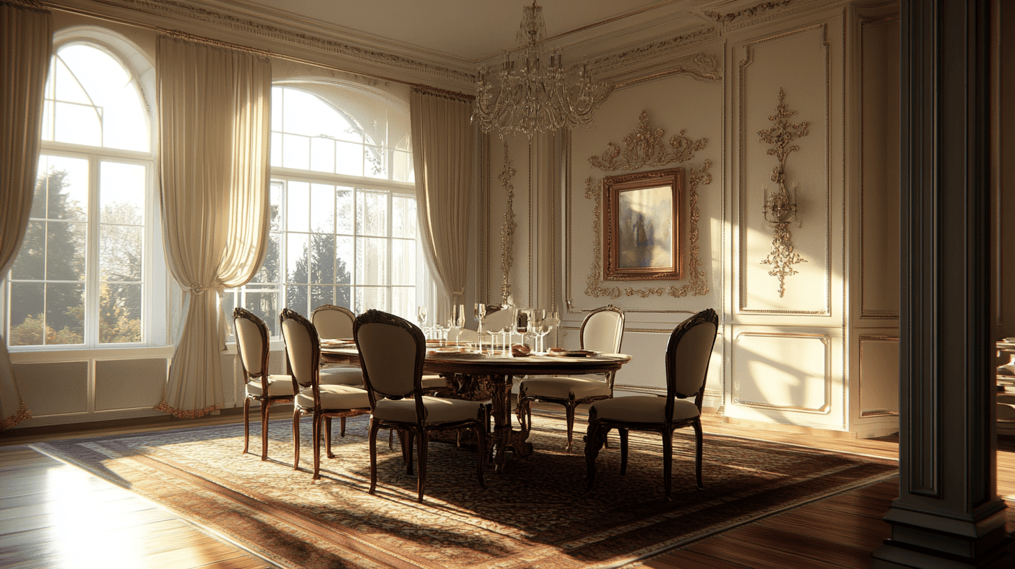Kleuren en materialen in de klassieke eetkamer
