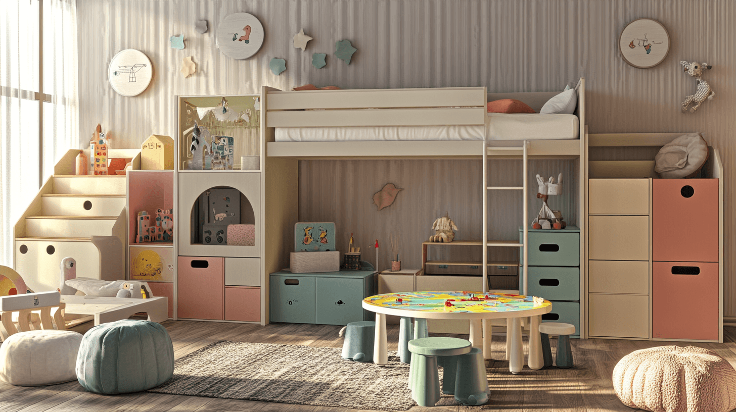 Meubels voor een creatief kinderkamer