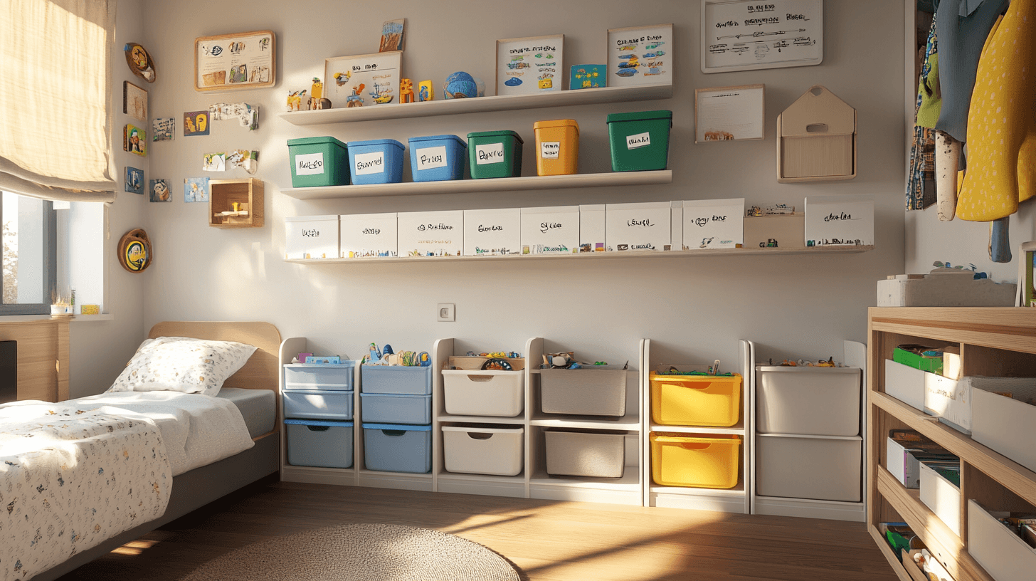 Effectieve opbergoplossingen voor een opgeruimde kinderkamer