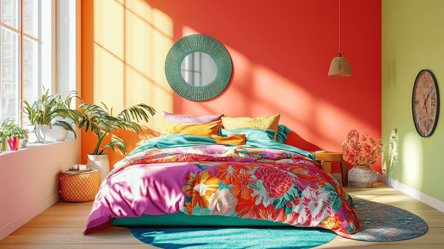 Felle kleuren in de slaapkamer