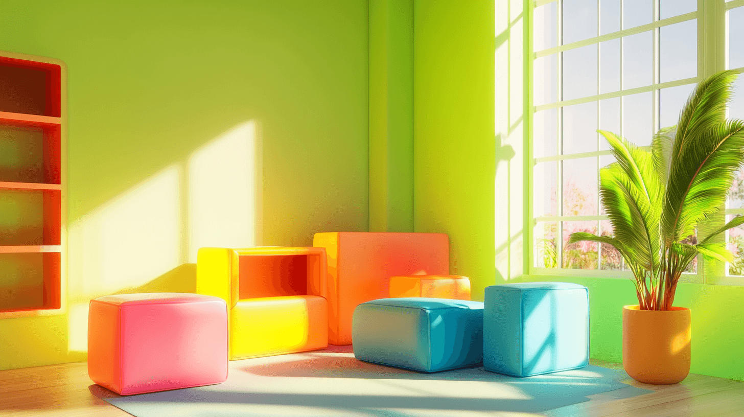 Neonkleuren meubels: Een statement in de kinderkamer