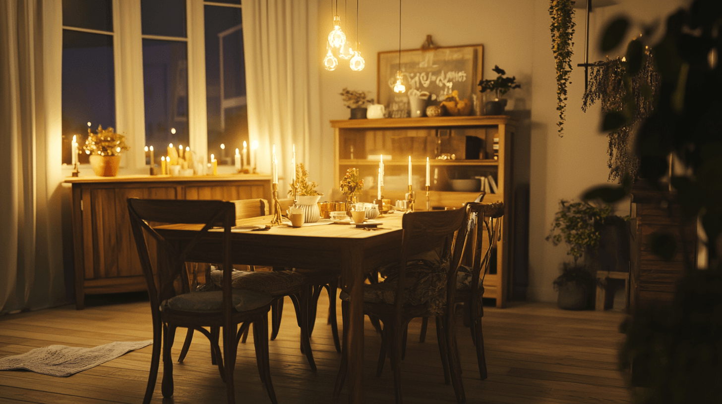 Eetkamer in Hygge-stijl: Gezellig en uitnodigend inrichten