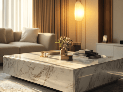 Een vleugje luxe: marmeren tafels voor je woonkamer