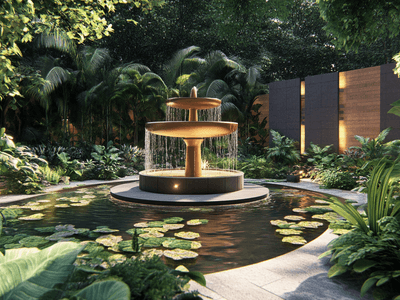 Waterspelen in de tuin: Moderne fonteinen en vijvers