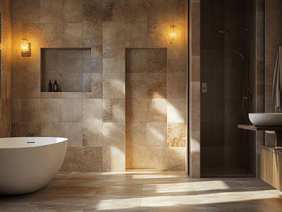 Natuursteen in de badkamer: Elegant en duurzaam